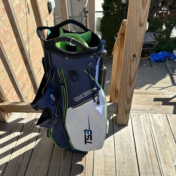 TS3 US Kids Golf Bag Club Stand Tour Series USKG 57 Youth Blue Green No Cover - Picture 5 of 6